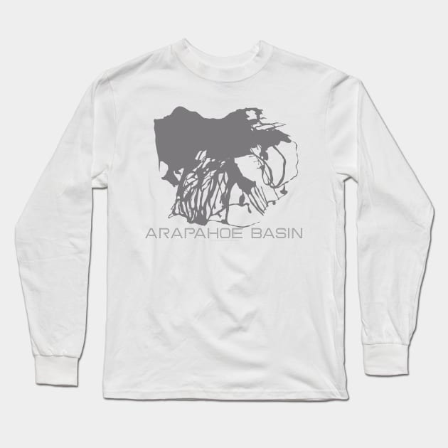 Arapahoe Basin Resort 3D Long Sleeve T-Shirt by Mapsynergy